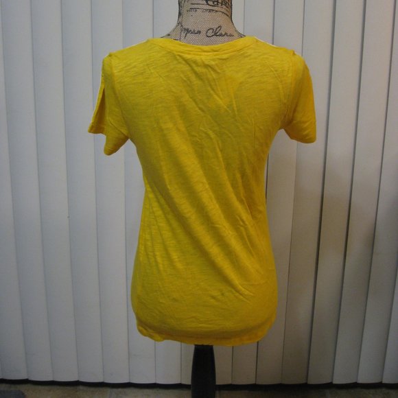 NWT Express yellow rainbow tee top shirt XS - Picture 5 of 6
